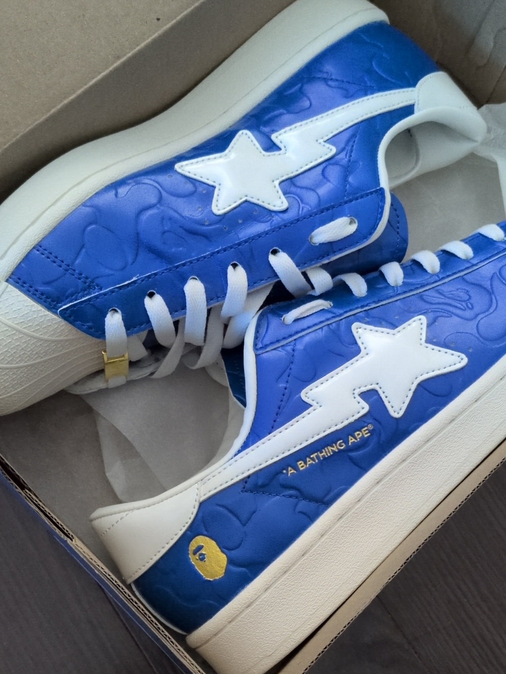 Adidas bape superstar sneakers size 11
